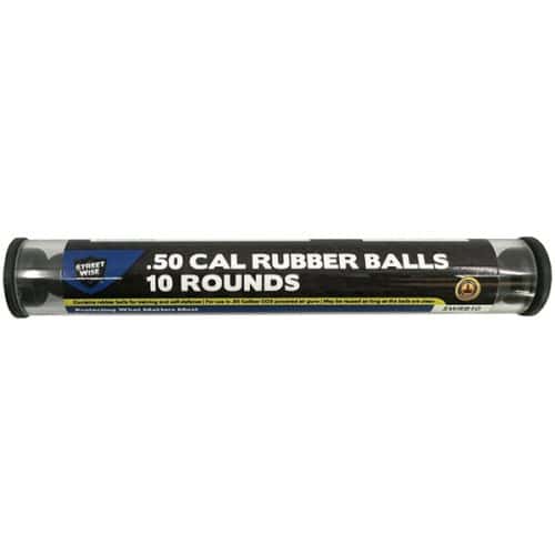 Streetwise .50 Cal Rubber Ball Rounds – 10 Pack | Non-Lethal Self-Defense Ammo for Pepper Ball Launchers